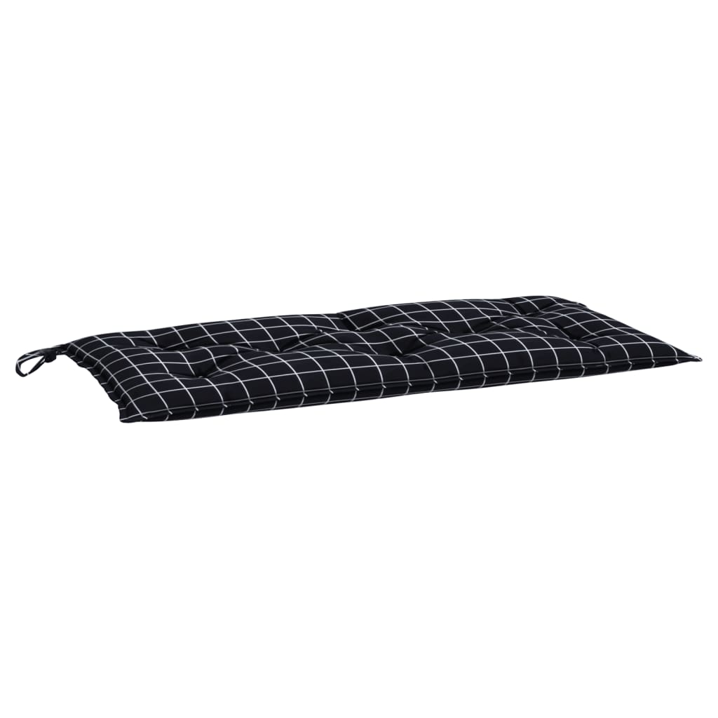 Vidaxx Gartenbankauflage 180x50x7 cm Oxford-Stoff Rautenmuster schwarz