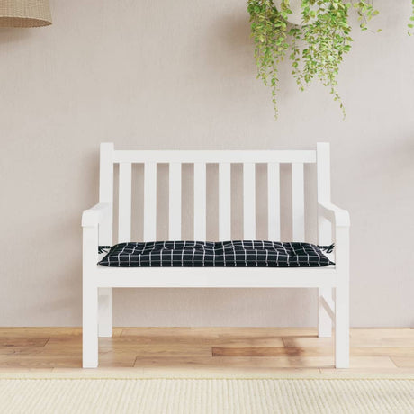 Vidaxx Gartenbankauflage 180x50x7 cm Oxford-Stoff Rautenmuster schwarz