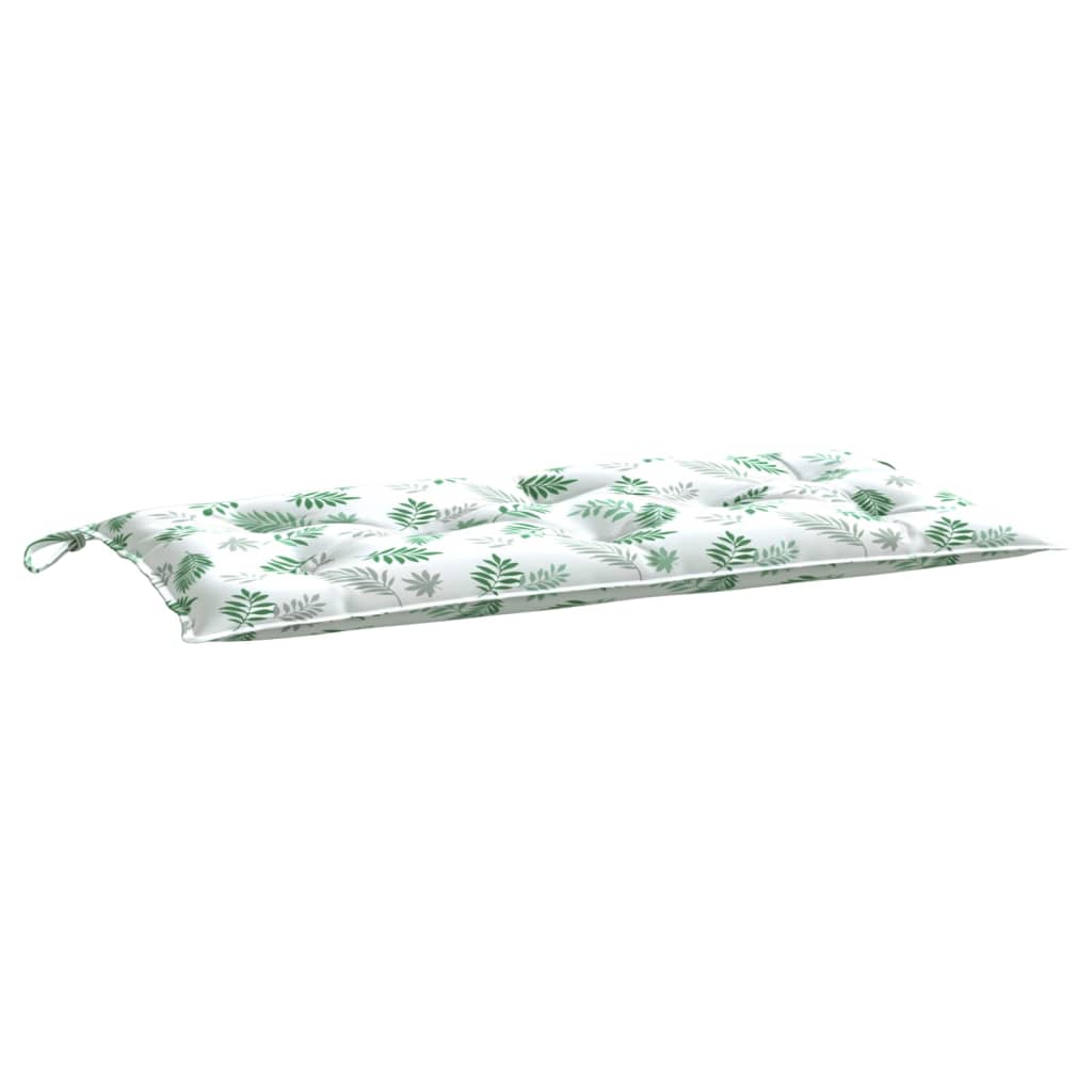 Vidaxx Gartenbankauflage 100x50x7 cm Oxford-Stoff mit Blattmuster