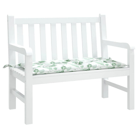 Vidaxx Gartenbankauflage 100x50x7 cm Oxford-Stoff mit Blattmuster