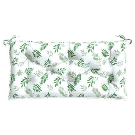 Vidaxx Gartenbankauflage 100x50x7 cm Oxford-Stoff mit Blattmuster