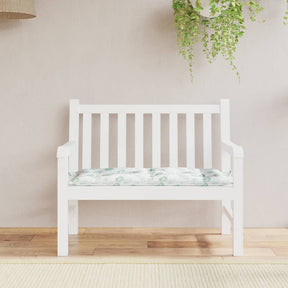 Vidaxx Gartenbankauflage 100x50x7 cm Oxford-Stoff mit Blattmuster