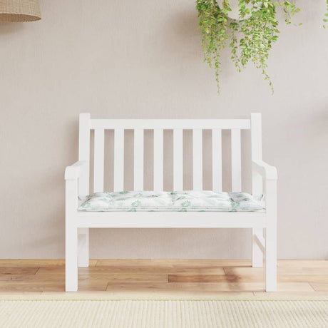 Vidaxx Gartenbankauflage 100x50x7 cm Oxford-Stoff mit Blattmuster