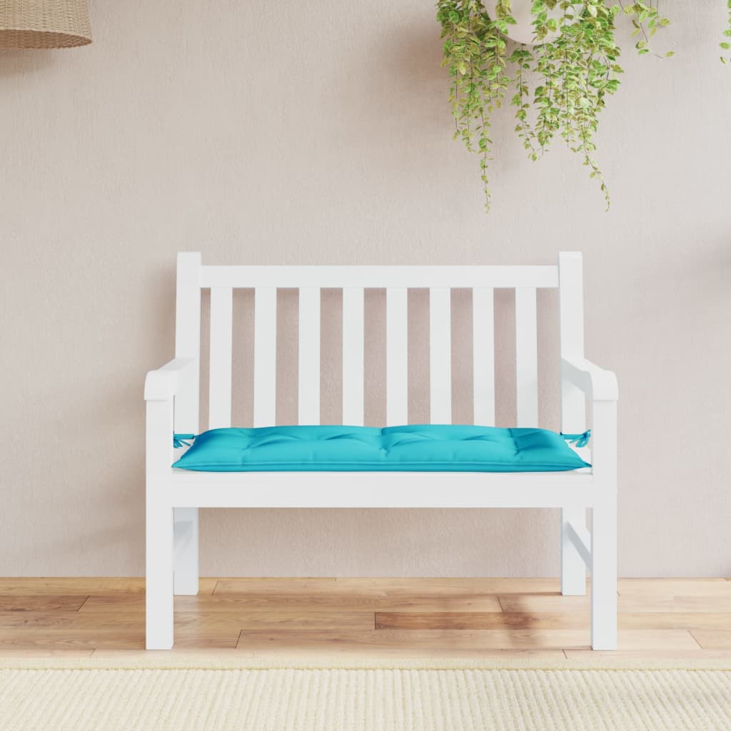 VidaXL Gartenbankauflage 100x50x7 cm Oxford-Stoff türkis