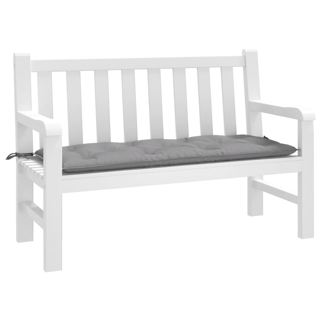 VidaXL Gartenbankauflage 120x50x7 cm Oxford-Stoff grau