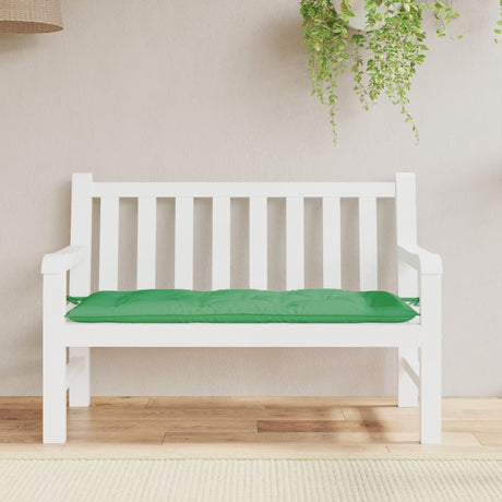 VidaXL Gartenbankauflage 120x50x7 cm Oxford-Stoff grün