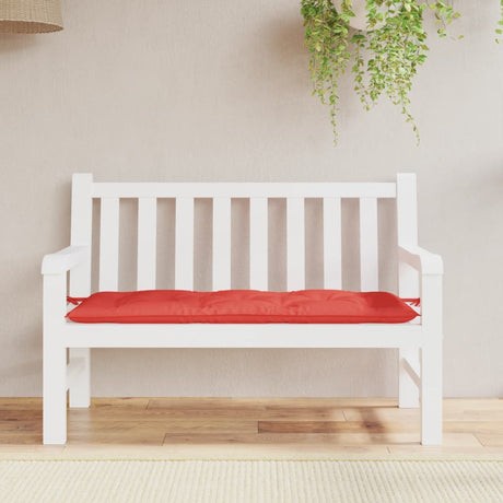 VidaXL Gartenbankauflage 120x50x7 cm Oxford-Stoff rot