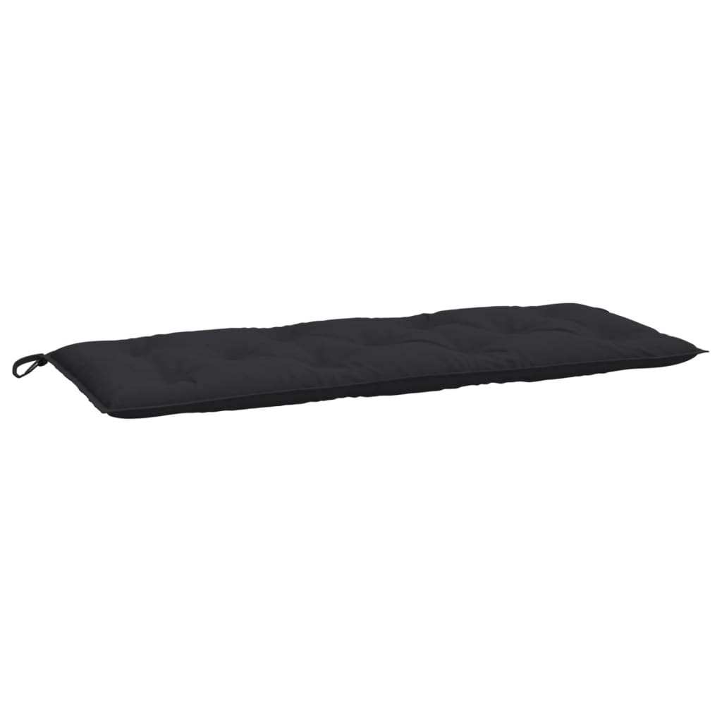 VidaXL Gartenbankauflage 120x50x7 cm Oxford-Stoff schwarz
