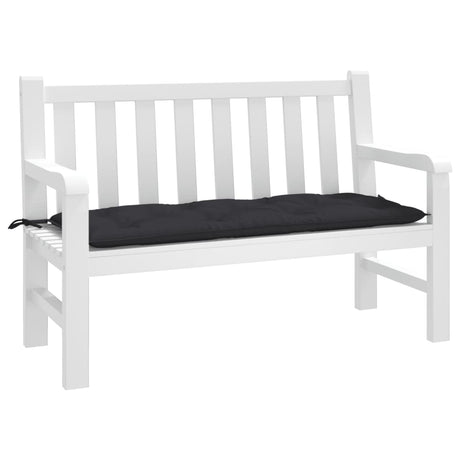 VidaXL Gartenbankauflage 120x50x7 cm Oxford-Stoff schwarz