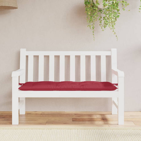 Vidaxx Gartenbankauflage 120x50x7 cm Oxfordstoff weinrot