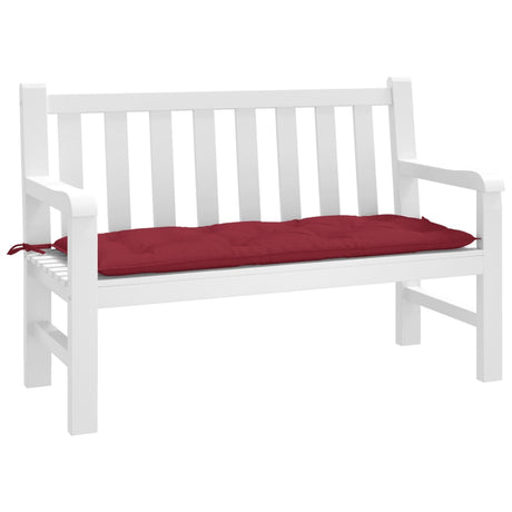 Vidaxx Gartenbankauflage 120x50x7 cm Oxfordstoff weinrot