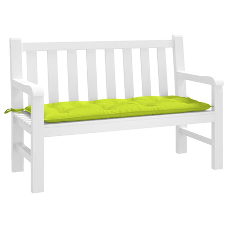 VidaXL Gartenbankauflage 120x50x7 cm Oxford-Stoff hellgrün