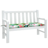 VidaXL Gartenbankauflage 120x50x7 cm Stoff mehrfarbig