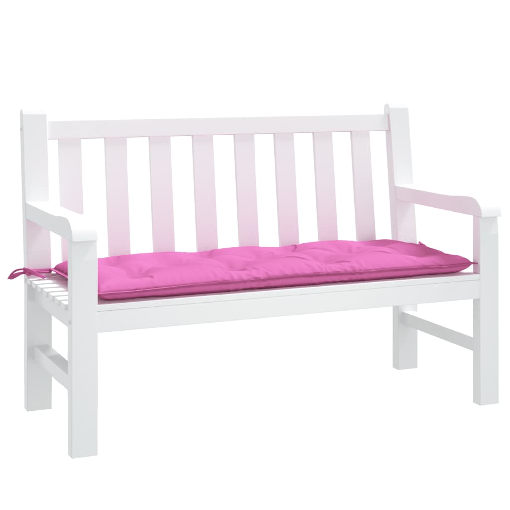 VidaXL Gartenbankauflage 120x50x7 cm Stoff rosa