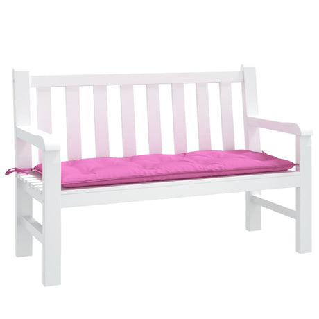 VidaXL Gartenbankauflage 120x50x7 cm Stoff rosa