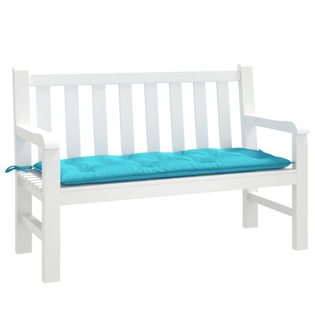 VidaXL Gartenbankauflage 120x50x7 cm Stoff Türkis