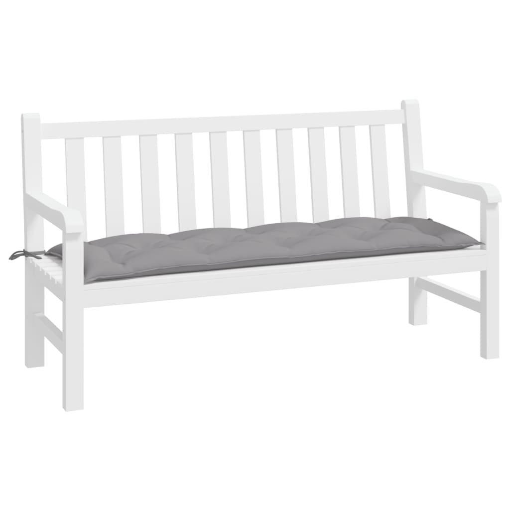 VidaXL Gartenbankauflage 150x50x7 cm Oxford-Stoff grau