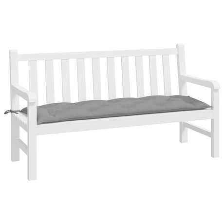 VidaXL Gartenbankauflage 150x50x7 cm Oxford-Stoff grau