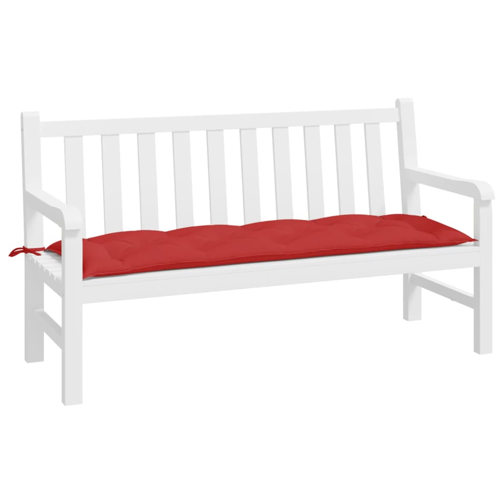 VidaXL Gartenbankauflage 150x50x7 cm Oxford-Stoff rot