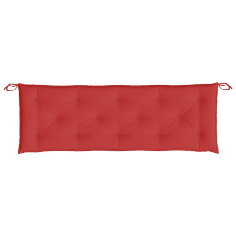 VidaXL Gartenbankauflage 150x50x7 cm Oxford-Stoff rot