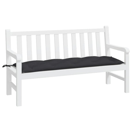 VidaXL Gartenbankauflage 150x50x7 cm Oxford-Stoff schwarz