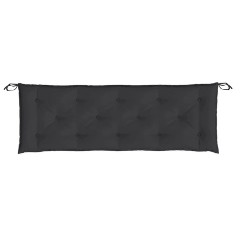 VidaXL Gartenbankauflage 150x50x7 cm Oxford-Stoff schwarz