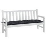 Vidaxx Gartenbankauflage 150x50x7 cm Oxford-Stoff Rautenmuster schwarz