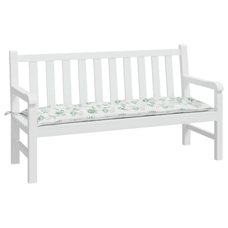 Vidaxx Gartenbankauflage 150x50x7 cm Oxford-Stoff Blattmuster