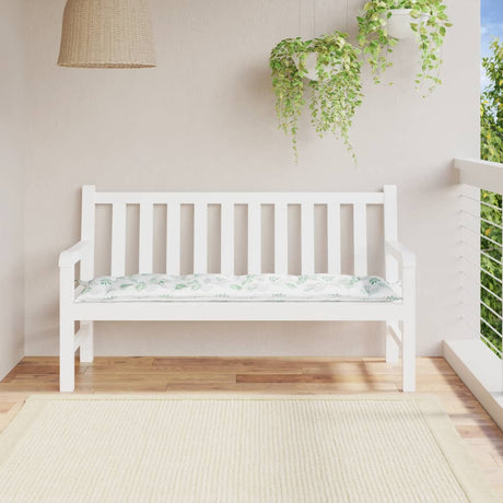Vidaxx Gartenbankauflage 150x50x7 cm Oxford-Stoff Blattmuster