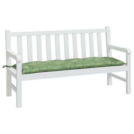 Vidaxx Gartenbankauflage 150x50x7 cm Oxford-Stoff Blattmuster
