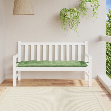 Vidaxx Gartenbankauflage 150x50x7 cm Oxford-Stoff Blattmuster