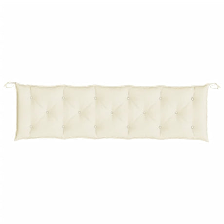Vidaxl tuinbankkussen 180x50x7 cm oxford stof crèmekleurig