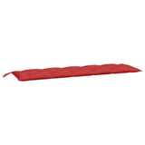 VidaXL Gartenbankauflage 180x50x7 cm Oxford-Stoff rot
