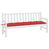 VidaXL Gartenbankauflage 180x50x7 cm Oxford-Stoff rot