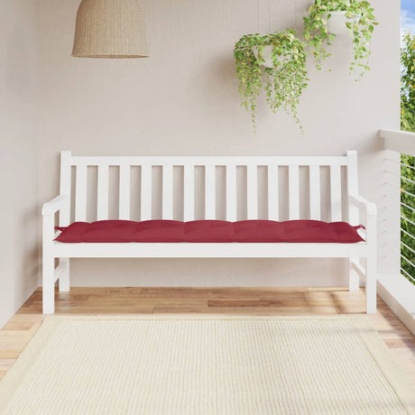 Vidaxx Gartenbankauflage 180x50x7 cm Oxford-Stoff weinrot