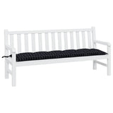 Vidaxx Gartenbankauflage 180x50x7 cm Oxford-Stoff Rautenmuster schwarz