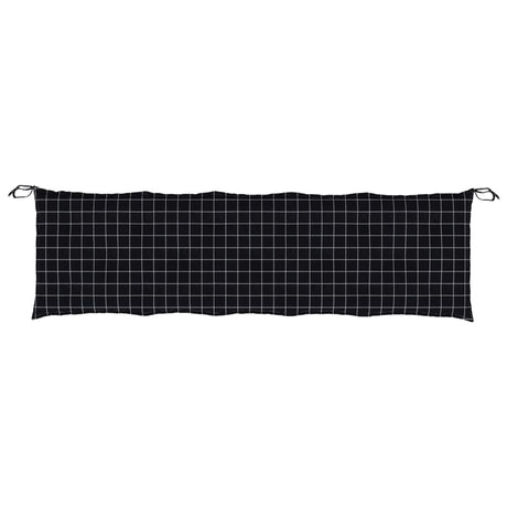 Vidaxx Gartenbankauflage 180x50x7 cm Oxford-Stoff Rautenmuster schwarz