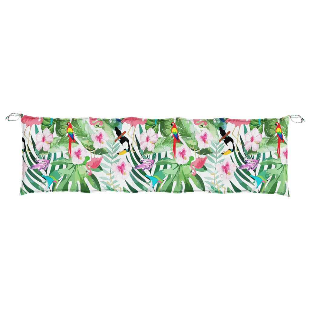 VidaXL Gartenbankauflage 180x50x7 cm Oxford-Stoff mehrfarbig
