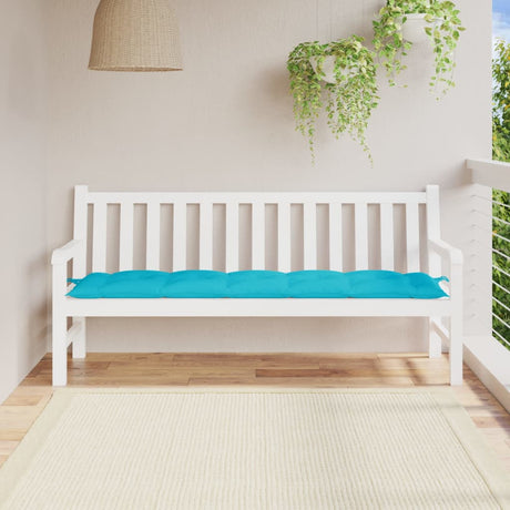 VidaXL Gartenbankauflage 180x50x7 cm Oxford-Stoff türkis