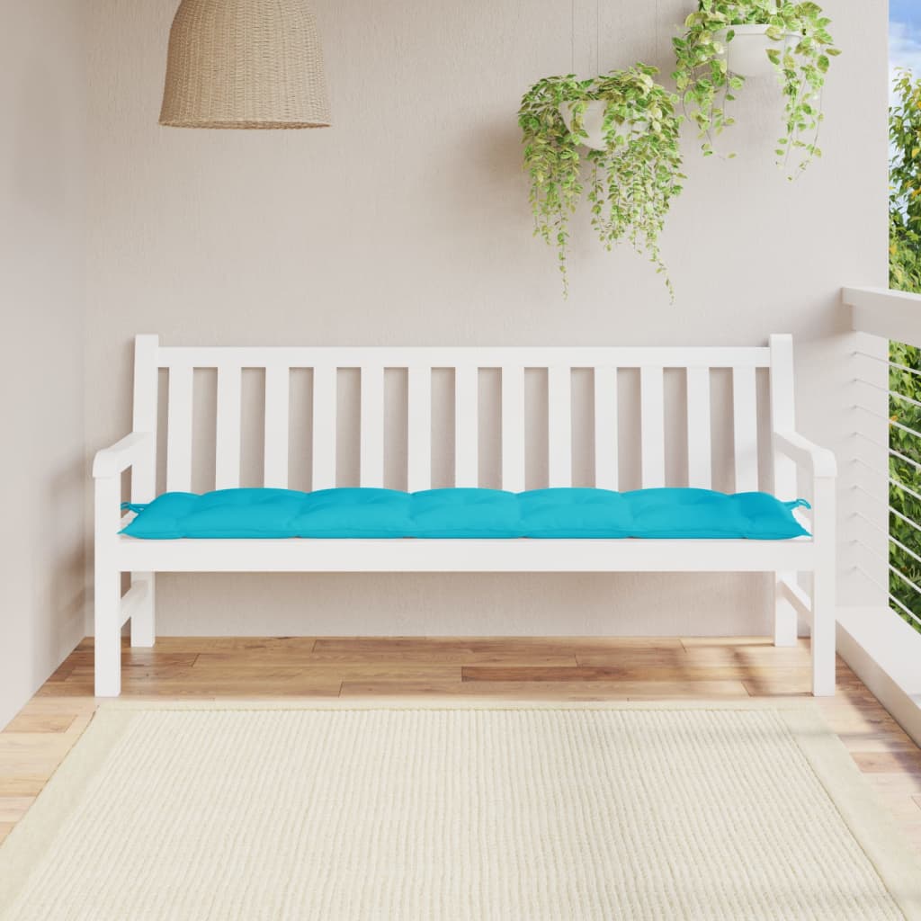 VidaXL Gartenbankauflage 180x50x7 cm Oxford-Stoff türkis