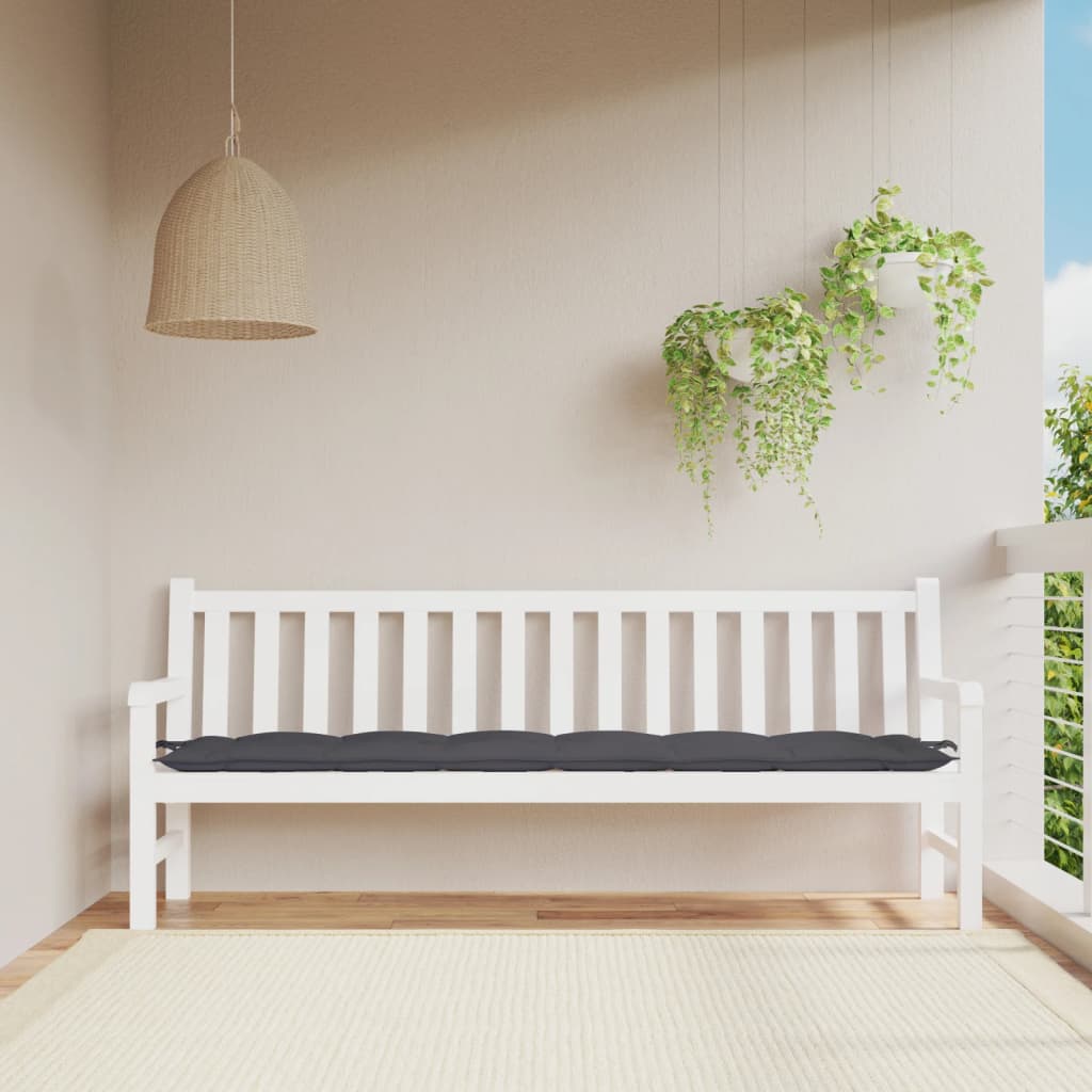 Vidaxx Gartenbankauflage 200x50x7 cm Oxford-Stoff anthrazit