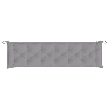 VidaXL Gartenbankauflage 200x50x7 cm Oxford-Stoff grau