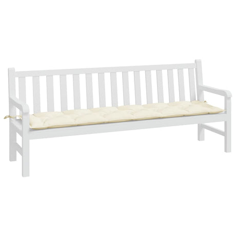 Vidaxx Gartenbankauflage 200x50x7 cm Oxford-Stoff cremefarben