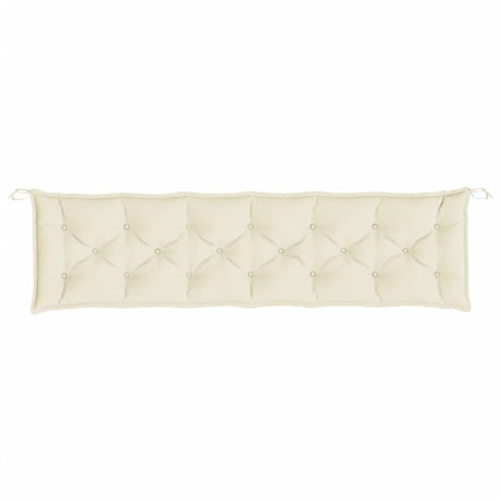 Vidaxx Gartenbankauflage 200x50x7 cm Oxford-Stoff cremefarben
