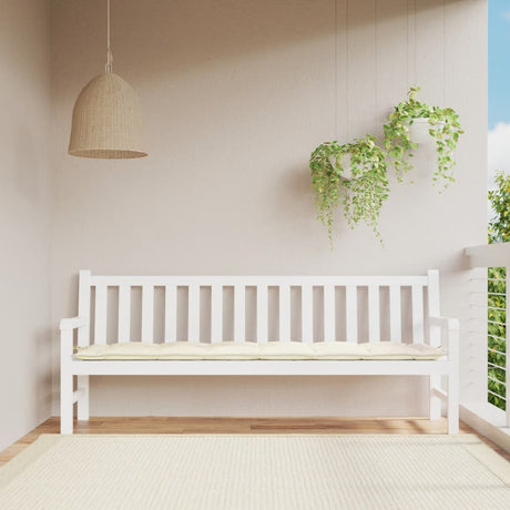Vidaxx Gartenbankauflage 200x50x7 cm Oxford-Stoff cremefarben