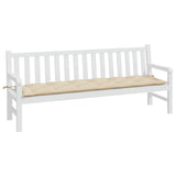 VidaXL Gartenbankauflage 200x50x7 cm Oxford-Stoff beige