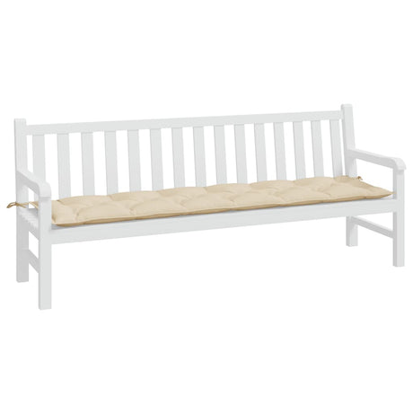 VidaXL Gartenbankauflage 200x50x7 cm Oxford-Stoff beige