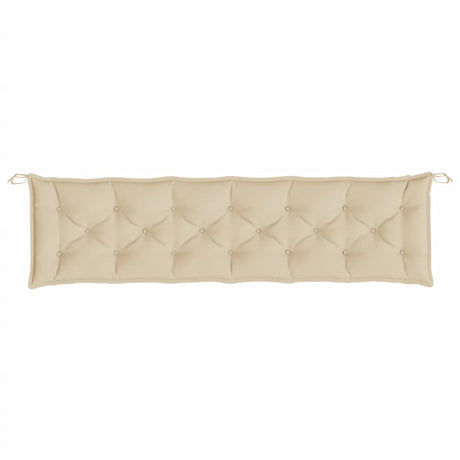 VidaXL Gartenbankauflage 200x50x7 cm Oxford-Stoff beige