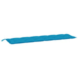 Vidaxx Gartenbankauflage 200x50x7 cm Oxford-Stoff hellblau