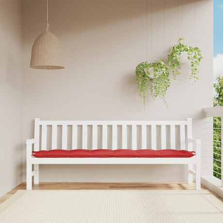 VidaXL Gartenbankauflage 200x50x7 cm Stoff rot